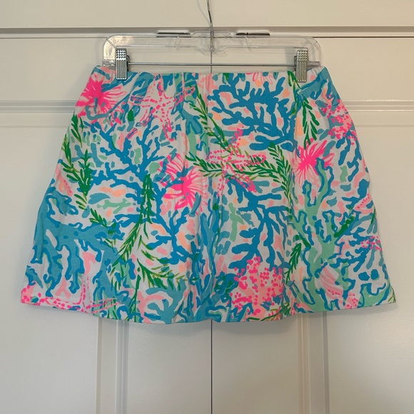 NWT Lilly Pulitzer Madison Skort Multi Coral Bay Size Medium Size Large - Picture 2 of 4